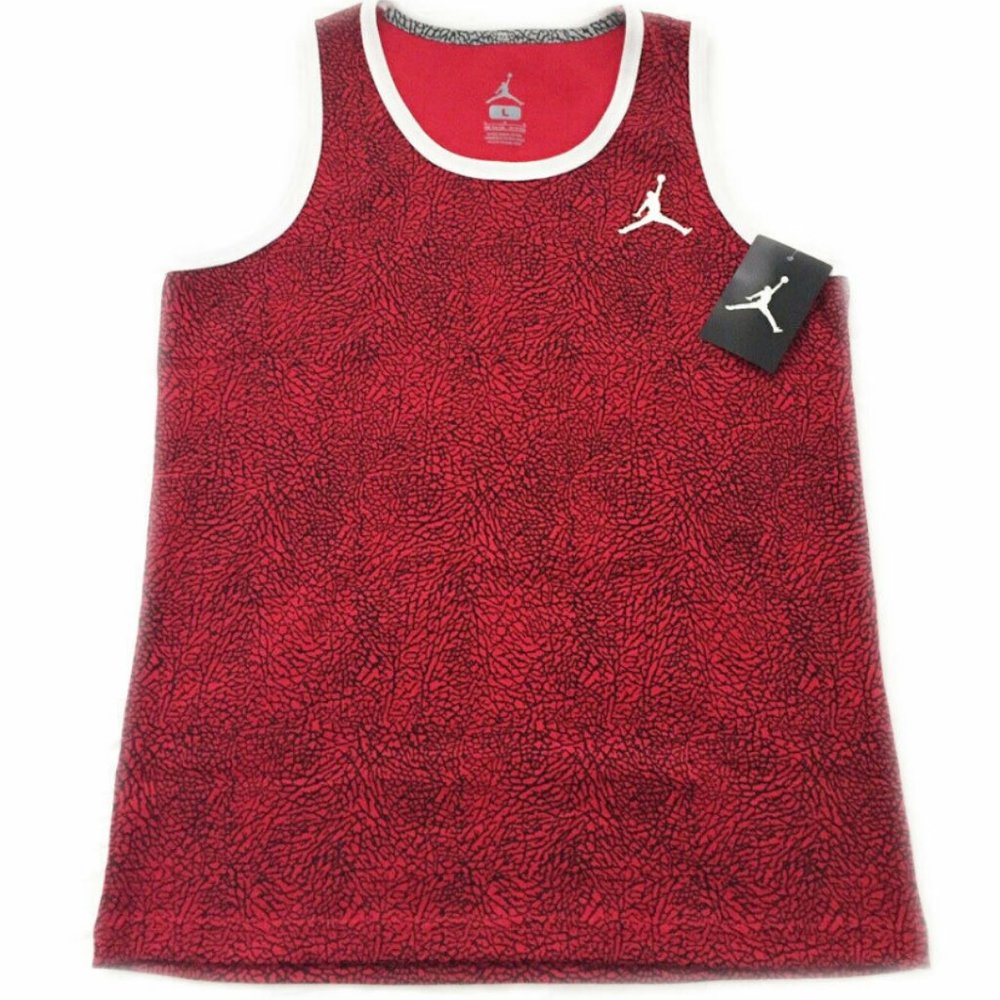 NIKE Jumpman Air Jordan Boys Red Elephant Print